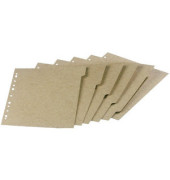 Kartonregister Touareg 100204978, 6-teilig blanko, A4, 290 g/m&sup2;, beige Taben, 6-teilig