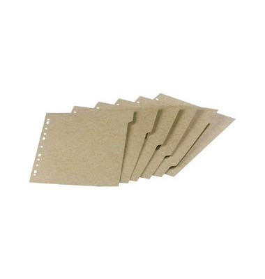 Kartonregister Touareg 100204978, 6-teilig blanko, A4, 290 g/m², beige Taben, 6-teilig
