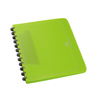 Ringbuch manageME! 100421156, A4 12 Ringe 21mm Ring-Ø Polypropylen grasgrün