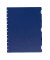 Kunststoffregister 100420935 Vario-Zipp blanko A4 0,12mm blaue Taben 5-teilig