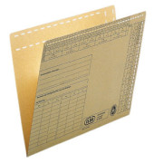 Einstellmappen Universal 80432 A4 230g Natronkarton braun für 80 Blatt