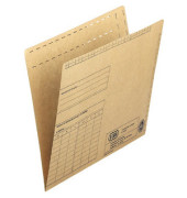 Einstellmappen 80437 A4 230g Recyclingkarton braun für 80 Blatt
