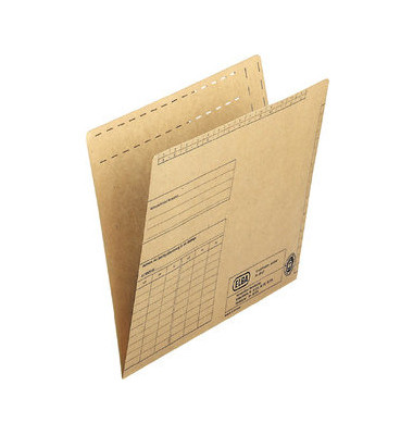 Einstellmappen 80437 A4 230g Recyclingkarton braun für 80 Blatt