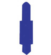 Stecksignale dunkelblau 15x55mm 100 Stück PVC