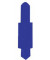 Stecksignale dunkelblau 15x55mm 100 Stück PVC