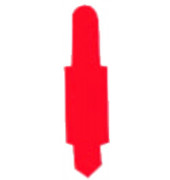 Stecksignale rot 15x55mm 100 Stück PVC