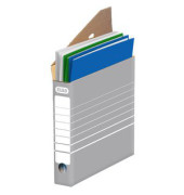 Archivboxen tric 83423 A4 grau/weiß 27x34x5,5cm