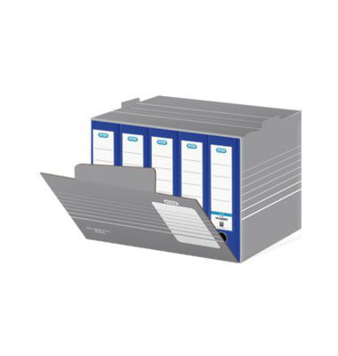 Archivcontainer Tric 400014215, A4, grau/wei&szlig;, innen 45,5x35,5x32cm (TxBxH), Pappe