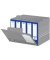 Archivcontainer 400014215, A4, grau/weiß, Pappe