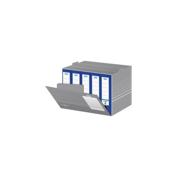 4002030830028 - Archivcontainer tric 400014215 A4 grau weiß innen 455x355x32cm (TxBxH) Pappe 4002030830028 Elba