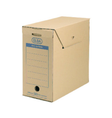 Archivbox tric system 100421091, A4, braun, Wellpappe