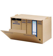 Archivcontainer tric system 100421093, A4, braun, innen 35x49x32cm (TxBxH), Wellpappe
