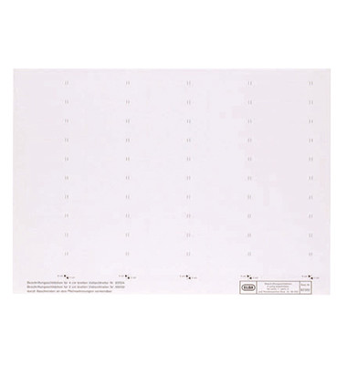 Beschriftungsschilder 4-zlg. weiß 58mm breit Bg 50 St Beschriftungsschilder 4-zlg. weiß 58mm breit Bg 50 St