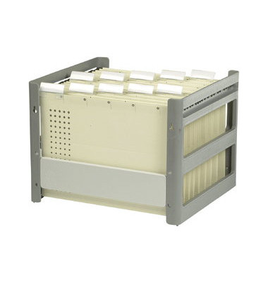 Hängemappenbox Go-Fix 84408 grau bis 30 Mappen leer Hängemappenbox Go-Fix 84408 grau bis 30 Mappen leer