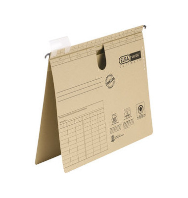 Hängehefter vertic ULTIMATE 100081039, A4 natronbraun Recyclingkarton 240g