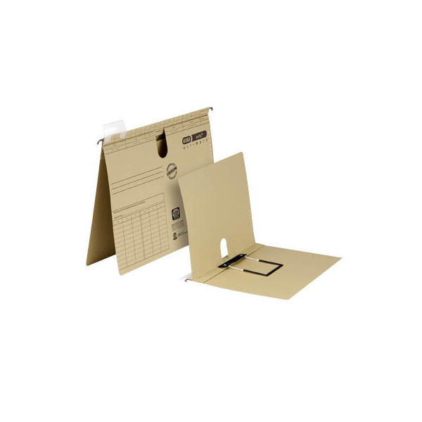 4002030854475 - ELBA Hängehefter vertic ULTIMATE Karton naturbraun DIN A4 1x kaufmännische BZ-Heftung 25 St