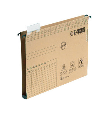 H&auml;ngesammler A4 RC-Karton natron 20mm Boden