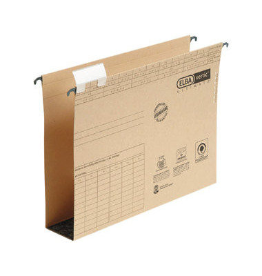 H&auml;ngesammler RC-Karton natron 60mm Bod. A4 sei.off.