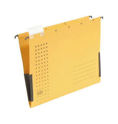 Hängetasche A4 chic gelb mit Sichtreiter 230g bis 300 Blatt Recyclingkarton 100552103