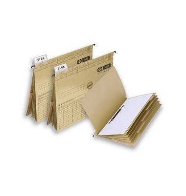 Hängehefter 100560077, A4 natronbraun Pappe 230g