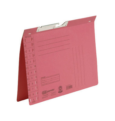 Pendelhefter 100560085, A4 rot Recyclingkarton 250g