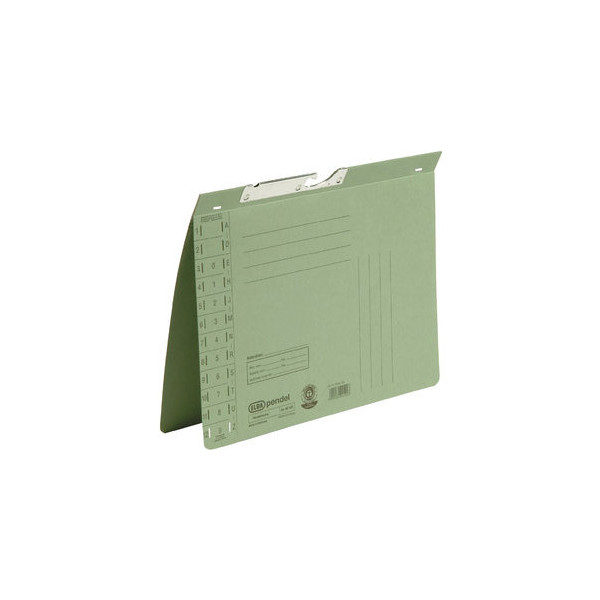 4002030901223 - - Pendelhefter din A4 320g m² Amtsheftung mit Organisationsaufdruck Manilakarton recycelt grün