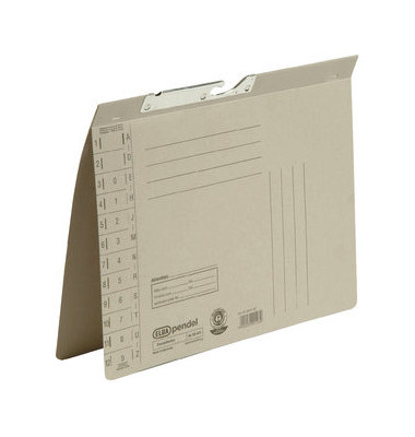 Pendelhefter 100560090, A4 grau Karton 320g
