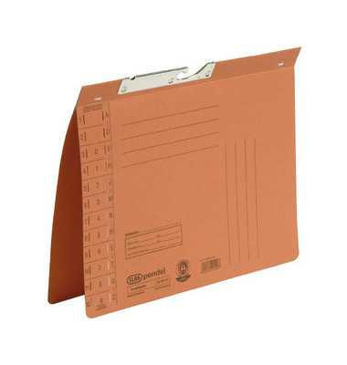Pendelhefter 100560091, A4 orange Karton 320g