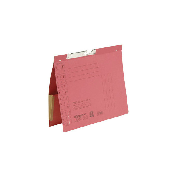 4002030901513 - - Pendelhefter din A4 320g m² Amtsheftung mit Organisationsaufdruck Manilakarton recycelt rot