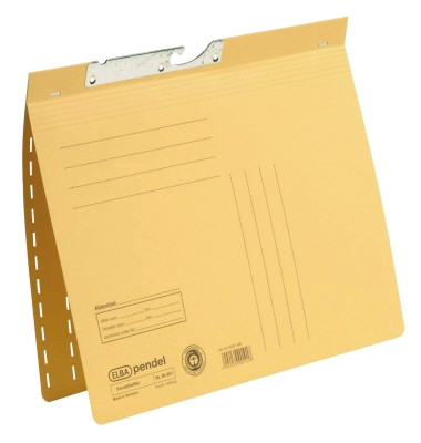Pendelhefter 100560094, A4 gelb Karton 250g