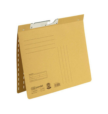 Pendelhefter 100560101, A4 gelb Recyclingkarton 320g