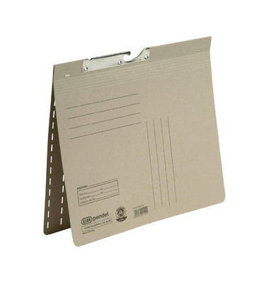 Pendelhefter 100420897, A4 grau Recyclingkarton 320g