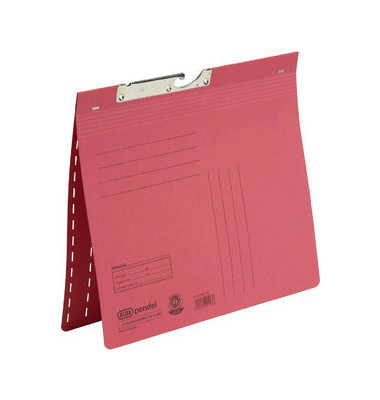 Pendelhefter 100420898, A4 rot Recyclingkarton 320g