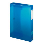 Sammelmappe Polyvision 100200140, A4 Kunststoff, für ca. 400 Blatt, blau transparent