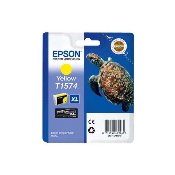 Epson Druckerpatrone T1574XL C13T15744010 (kompatibel zu Epson T1574), gelb 8715946479460 Epson