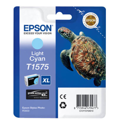 Druckerpatrone T1575XL C13T15754010 (T1575), cyan hell