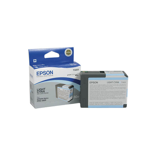 Epson Druckerpatrone T5805 C13T580500 (kompatibel zu Epson T5805), cyan hell 0010343858817 Epson