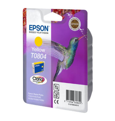 Druckerpatrone T0804 C13T08044011 (EpsonT0804), gelb, ca. 620 Seiten