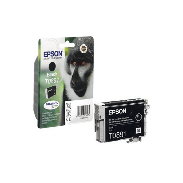 8715946492605 - Original T0891 Druckerpatrone schwarz Blister 170 Seiten 6ml (C13T08914011)