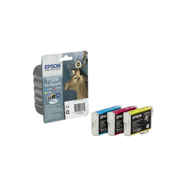 8715946624860 - Druckerpatrone T1306 (C13T13064010) Multipack cyan magenta gelb 8715946624860 C13T13064012 3 Stück