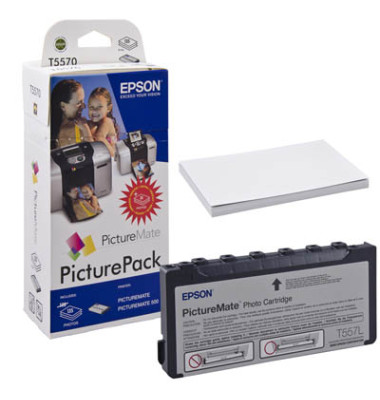 Fotoset T5570 PicturePack Tintenpatrone + 135 Blatt Fotopapier 10x15 cm