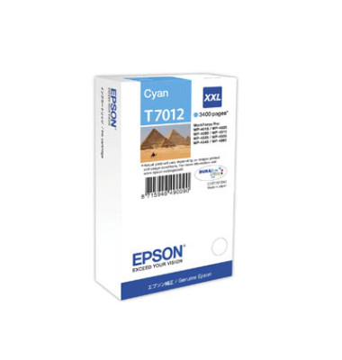 Druckerpatrone T7012 C13T70124010 (T7012), cyan, ca. 3400 Seiten