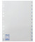 Kunststoffregister Economy 100153 1-12 A4 0,12mm weiße Taben 12-teilig