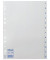 Kunststoffregister 100153, 1 bis 12, A4, 120µm, weiße Taben, 12-teilig