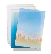 Sichthüllen Standard Plus 23823, A4, transluzent genarbt, oben & rechts offen, 