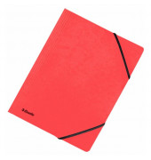Eckspannmappe Rainbow 44204, A4 rot Karton 390g