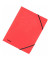 Eckspannmappe Rainbow 44204, A4 rot Karton 390g