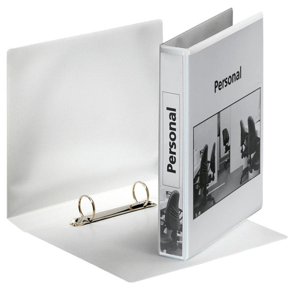 5701216465717 - Präsentationsringbuch Panorama 46571 A5 2 Ringe 25mm Ring-Ø Kunststoff 2 Außentaschen weiß 5701216465717 Esselte