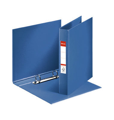 Ringbuch Standard 47685, A5 2 Ringe 25mm Ring-&Oslash; Pappe/PP-kaschiert blau