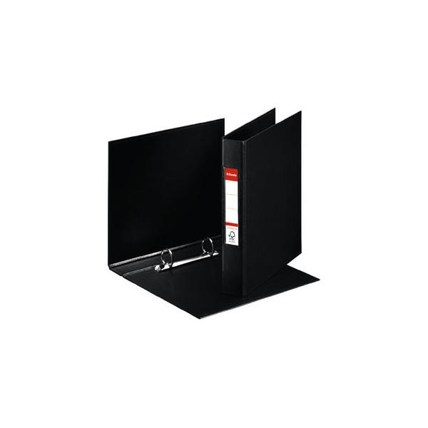 5701216476874 - Ringbuch Standard ohne 47687 A5 2 Ringe 25mm Ring-Ø Pappe PP-kaschiert schwarz 5701216476874 Esselte